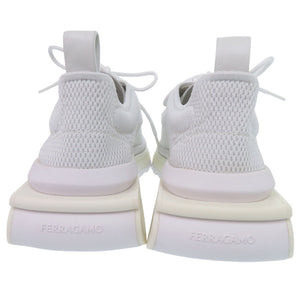新品同様 サルヴァトーレフェラガモ 'Nima' sneakers 0760648 スニーカー ゴム カーフ 紡織繊維 ホワイト 2041【中古】Salvatore Ferragamo