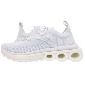 新品同様 サルヴァトーレフェラガモ 'Nima' sneakers 0760648 スニーカー ゴム カーフ 紡織繊維 ホワイト 2041【中古】Salvatore Ferragamo