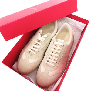 新品同様 サルヴァトーレフェラガモ ACHILLE MASCARPONE 0762260 レザー スウェード アイボリー スニーカー 2042【中古】Salvatore Ferragamo