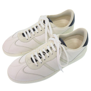 美品 サルヴァトーレフェラガモ ACHILLE BIANCO 0763468 レザー スウェード ホワイト ブルー スニーカー 2043【中古】Salvatore Ferragamo