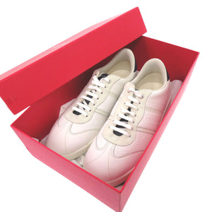 美品 サルヴァトーレフェラガモ ACHILLE BIANCO 0763468 レザー スウェード ホワイト ブルー スニーカー 2043【中古】Salvatore Ferragamo