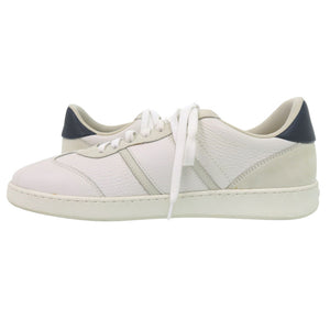 美品 サルヴァトーレフェラガモ ACHILLE BIANCO 0763468 レザー スウェード ホワイト ブルー スニーカー 2043【中古】Salvatore Ferragamo