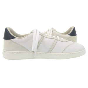 美品 サルヴァトーレフェラガモ ACHILLE BIANCO 0763468 レザー スウェード ホワイト ブルー スニーカー 2043【中古】Salvatore Ferragamo