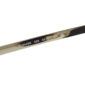未使用品 カールラガーフェルド ツーブリッジ KL944SK 025 55□21 140 #3 プラスチック メタル グレー サングラス 2048【中古】KARL LAGERFELD