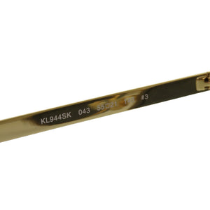 未使用品 カールラガーフェルド ツーブリッジ KL944SK 043 55□21 140 #3 プラスチック メタル グレー 灰 サングラス 2049【中古】KARL LAGERFELD