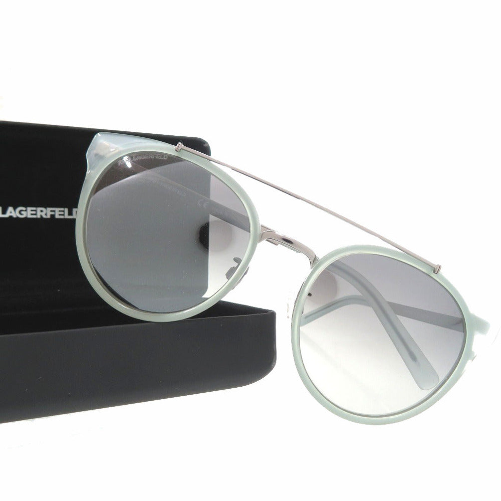 未使用品 カール ラガーフェルド ツーブリッジ KL944SK サングラス ユニセックス アセテート メタル ブルー 2050【中古】KARL LAGERFELD