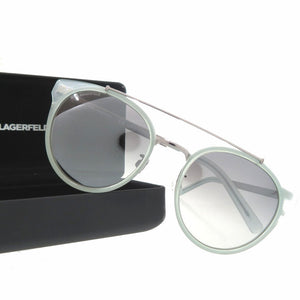 未使用品 カール ラガーフェルド ツーブリッジ KL944SK サングラス ユニセックス アセテート メタル ブルー 2050【中古】KARL LAGERFELD