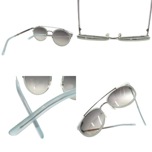 未使用品 カール ラガーフェルド ツーブリッジ KL944SK サングラス ユニセックス アセテート メタル ブルー 2050【中古】KARL LAGERFELD