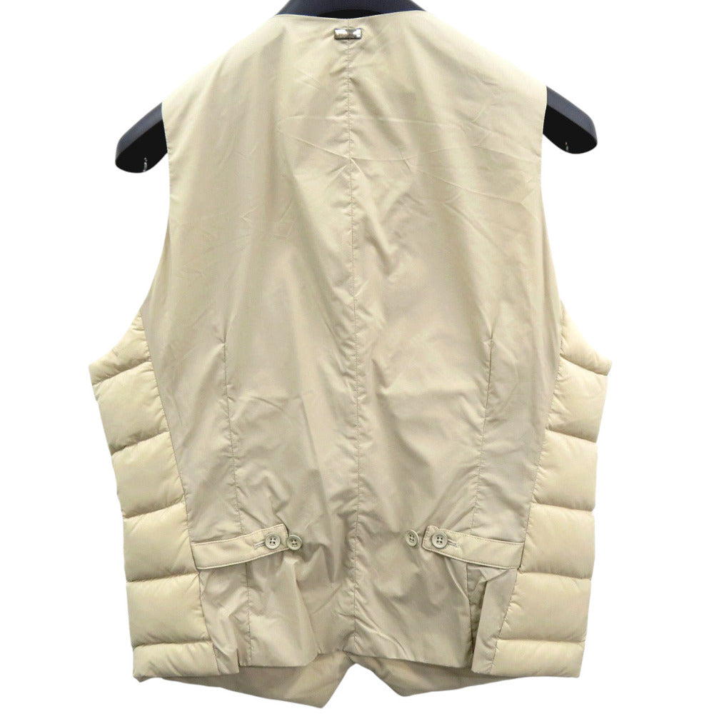 未使用 ヘルノ LEGEND WAISTCOAT PI002ULE 12456Z 1985 ナイロン ダウン フェザー シャンティベージュ ダウンベスト ジレ 2056【中古】Herno
