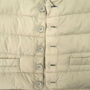 未使用 ヘルノ LEGEND WAISTCOAT PI002ULE 12456Z 1985 ナイロン ダウン フェザー シャンティベージュ ダウンベスト ジレ 2057【中古】Herno