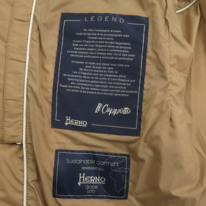 未使用 ヘルノ IL CAPPOTTO HERNO LEGEND PI007ULE サイズ52 ナイロン/ダウン キャメル ダウンジャケット ダウンコート 2063【中古】Herno メンズ