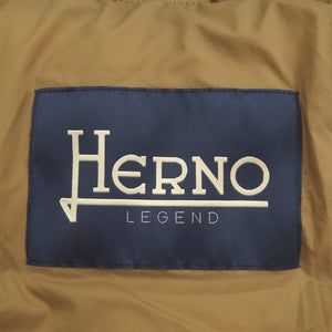 未使用 ヘルノ L'AVIATORE HERNO LEGEND PI010ULE サイズ44 ナイロン/ダウン キャメル ボンバージャケット ダウンジャケット 2064【中古】Herno メンズ