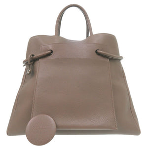美品 デルボー オールレザー ハンドバッグ レザー ブラウン 2070【中古】DELVAUX