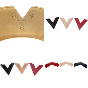 美品 ルイ ヴィトン カフ エセンシャルV コロラマ バングル M68031 メタル ゴールド ブレスレット LV 2081【中古】LOUIS VUITTON