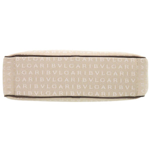 美品 ブルガリ ロゴマニア キャンバス ベージュ ビジネスバッグ ハンドバッグ 2083【中古】BVLGARI