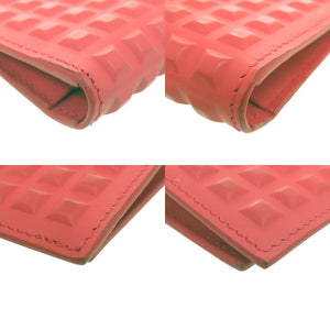 美品 バレンシアガ グリッドレザー カードケース 214715 レッド 2090【中古】BALENCIAGA