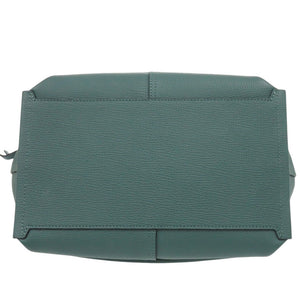 新品同様 ロンシャン メールボックス M レザー グリーン 2way ハンドバッグ 緑 2091【中古】Longchamp