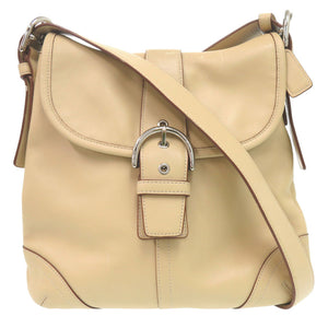 美品 コーチ ソーホー スモール L3Q-9480 レザー ベージュ ショルダーバッグ 2098【中古】COACH