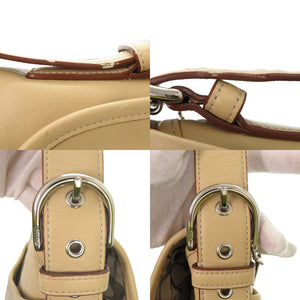 美品 コーチ ソーホー スモール L3Q-9480 レザー ベージュ ショルダーバッグ 2098【中古】COACH