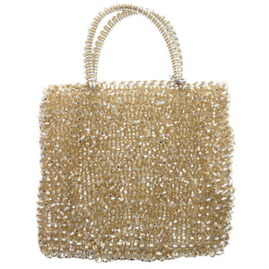 新品同様 アンテプリマ スタンダード ミニアトゥーラ PB21F12045 PVC シルバーゴールド ハンドバッグ ショルダーバッグ 2116【中古】ANTEPRIMA