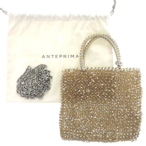 新品同様 アンテプリマ スタンダード ミニアトゥーラ PB21F12045 PVC シルバーゴールド ハンドバッグ ショルダーバッグ 2116【中古】ANTEPRIMA