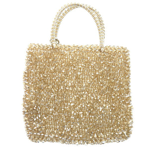 新品同様 アンテプリマ スタンダード ミニアトゥーラ PB21F12045 PVC シルバーゴールド ハンドバッグ ショルダーバッグ 2116【中古】ANTEPRIMA