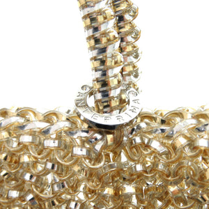 新品同様 アンテプリマ スタンダード ミニアトゥーラ PB21F12045 PVC シルバーゴールド ハンドバッグ ショルダーバッグ 2116【中古】ANTEPRIMA