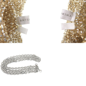 新品同様 アンテプリマ スタンダード ミニアトゥーラ PB21F12045 PVC シルバーゴールド ハンドバッグ ショルダーバッグ 2116【中古】ANTEPRIMA