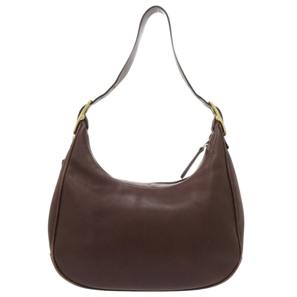 コーチ ホーボー レザー ブラウン ショルダーバッグ 茶 2124【中古】COACH