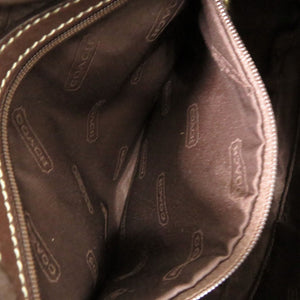 コーチ ホーボー レザー ブラウン ショルダーバッグ 茶 2124【中古】COACH