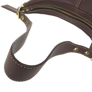 コーチ ホーボー レザー ブラウン ショルダーバッグ 茶 2124【中古】COACH