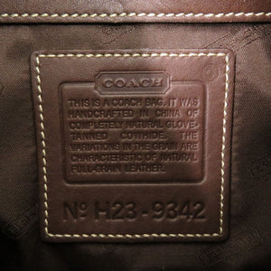 コーチ ホーボー レザー ブラウン ショルダーバッグ 茶 2124【中古】COACH