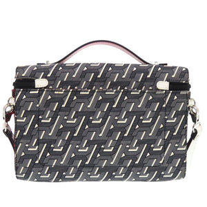 美品 クリスチャンルブタン ルビクリック ナイロン グレー レッド ハンドバッグ 2way ショルダーバッグ 2133【中古】Christian Louboutin