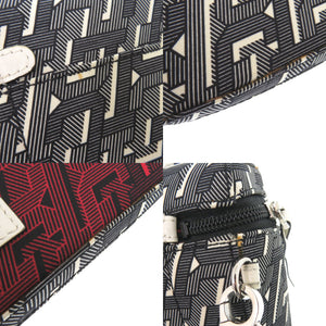 美品 クリスチャンルブタン ルビクリック ナイロン グレー レッド ハンドバッグ 2way ショルダーバッグ 2133【中古】Christian Louboutin