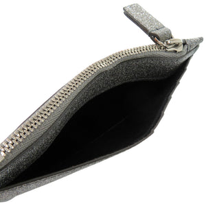 美品 バレンシアガ エヴリデイ 551990 レザー シルバー 銀 カードケース コインケース 財布 0017【中古】BALENCIAGA