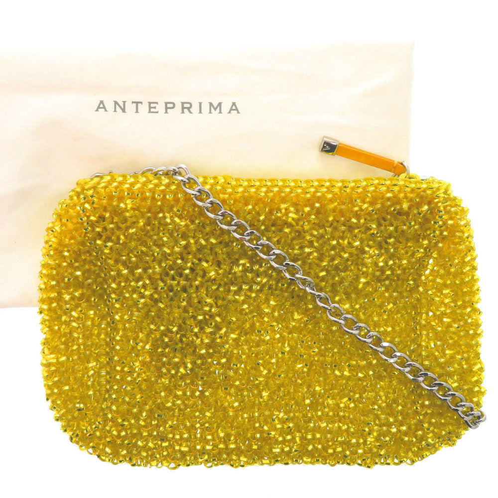 美品 アンテプリマ ニュースタンダード チェーンショルダーバッグ OB15F016D1 PVC イエロー 0029【中古】ANTEPRIMA