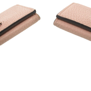 美品 グッチ ホースビット 745983 レザー ピンク カードケース 名刺入れ 0069【中古】GUCCI