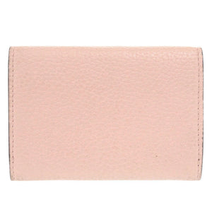 美品 グッチ ホースビット 745983 レザー ピンク カードケース 名刺入れ 0069【中古】GUCCI