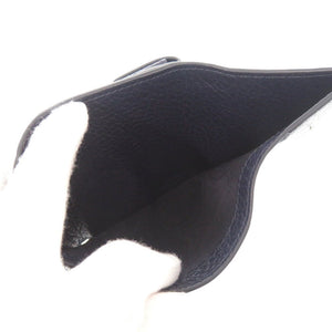 未使用品 メゾン マルジェラ 4ステッチ S36UI0416 レザー ネイビー 三つ折り財布 0070【中古】Maison Margiela
