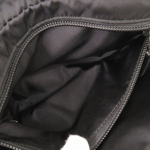 美品 プラダ トライアングルロゴ ナイロン ブラック ボディバッグ ベルトバッグ 黒 0135【中古】PRADA