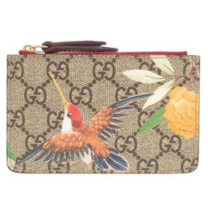 新品同様 グッチ ティアン GGスプリーム 424898 ベージュ コインケース 0188【中古】GUCCI