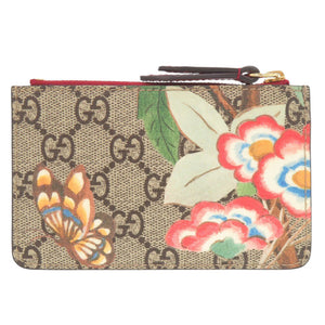 新品同様 グッチ ティアン GGスプリーム 424898 ベージュ コインケース 0188【中古】GUCCI