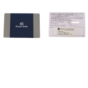 美品 セイコー グランドセイコー 60周年記念限定モデル SBGP015 9F85-0AB0 SS ネイビー クオーツ 腕時計 0217【中古】SEIKO