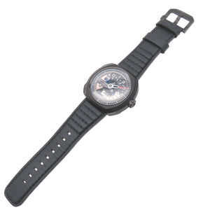 美品 セブンフライデー エンジン Vシリーズ SF-V3/01 自動巻き 腕時計 SS/レザー ブラック 黒 0218【中古】SEVENFRIDAY メンズ