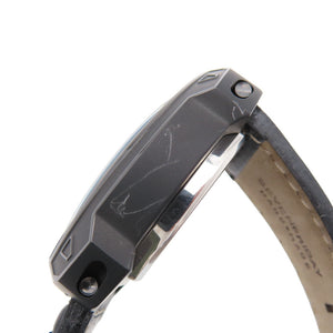 美品 セブンフライデー エンジン Vシリーズ SF-V3/01 自動巻き 腕時計 SS/レザー ブラック 黒 0218【中古】SEVENFRIDAY メンズ