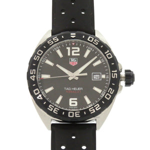 美品 タグホイヤー フォーミュラ1 WAZ1110 SS ラバー ブラック 黒文字盤 クオーツ 腕時計 0222【中古】TAG HEUER