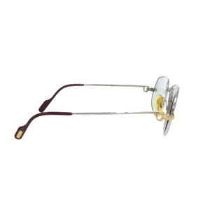 カルティエ トリニティ 眼鏡 フレーム SS シルバー ブラウン 0234【中古】CARTIER
