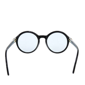 美品 カルティエ トリニティ ラウンド プラスチック ブラック 眼鏡 フレーム 黒 0235【中古】CARTIER
