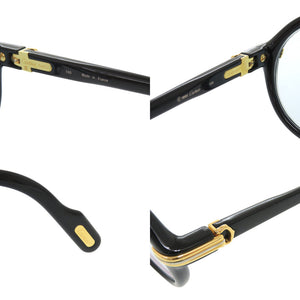 美品 カルティエ トリニティ ラウンド プラスチック ブラック 眼鏡 フレーム 黒 0235【中古】CARTIER