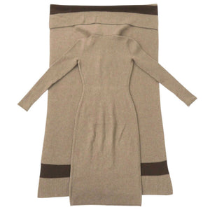 エルメス ブラウン系 ニットワンピース ワンピース 0245【中古】HERMES